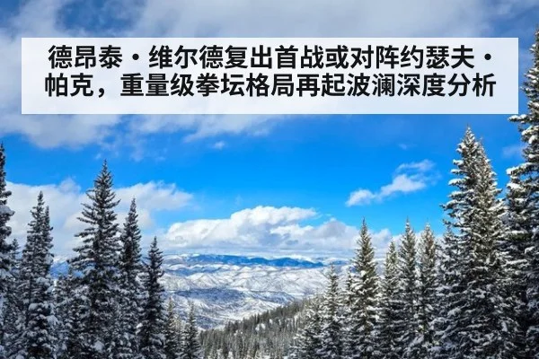 德昂泰·维尔德复出首战或对阵约瑟夫·帕克,重量级拳坛格局再起波澜深度分析